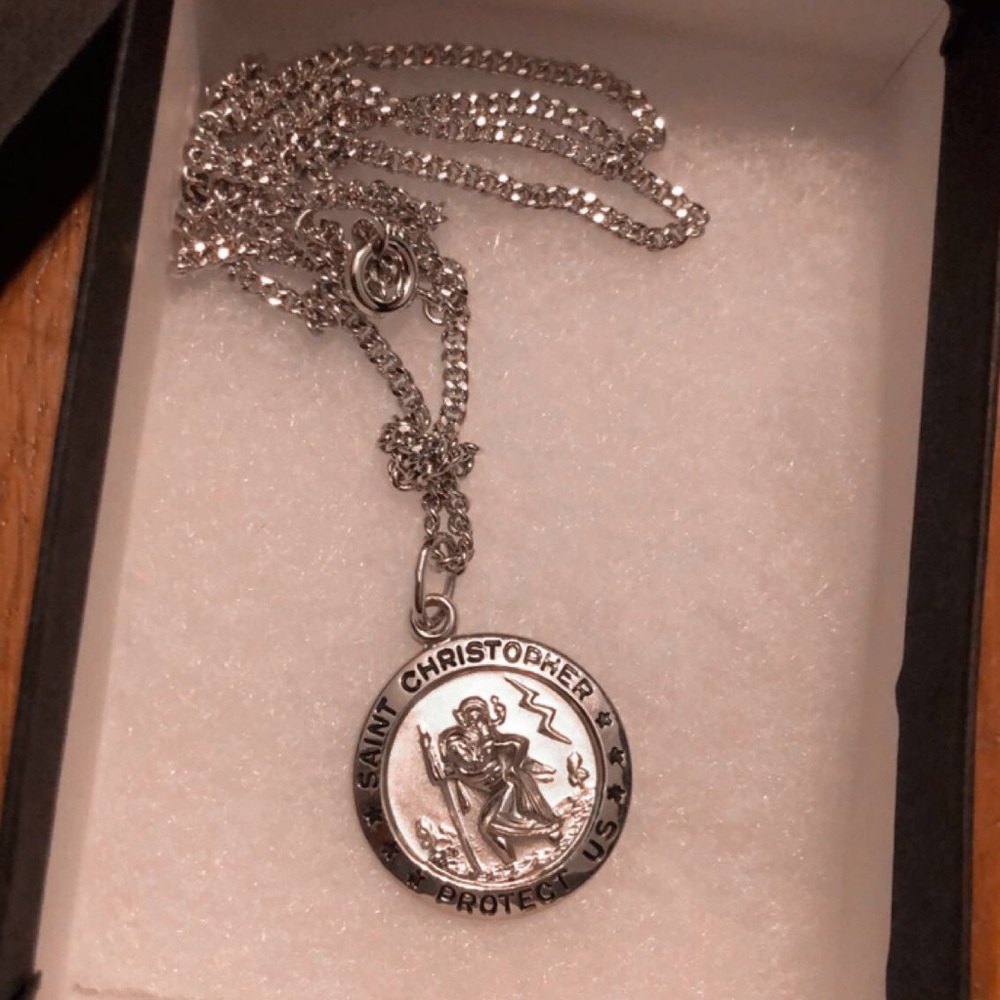 Saint Christopher Protect Us Necklace